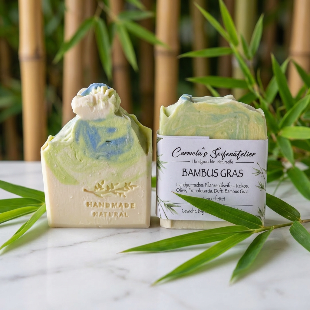 Bambus Gras – Handgemachte Naturseife